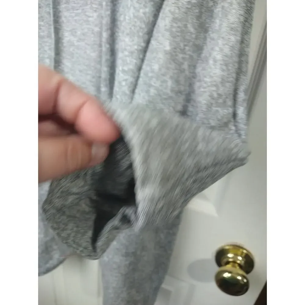 Mod Ref Woman M Duster Grey Pullon Casual Comfort Pocket Long Sleeve - Picture 6 of 8